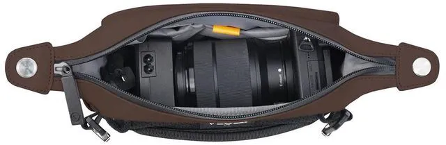 Alt view image 7 of 7 - Vanguard VEO Lite S2L Camera and Everyday Shoulder Bag - Chocolate