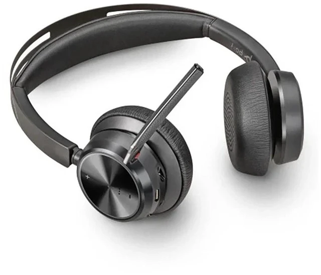 Alt view image 9 of 14 - POLY VOYAGER FOCUS 2-M MICROSOFT TEAMS CERTIFIED HEADSET +CHARGING STAND CUS