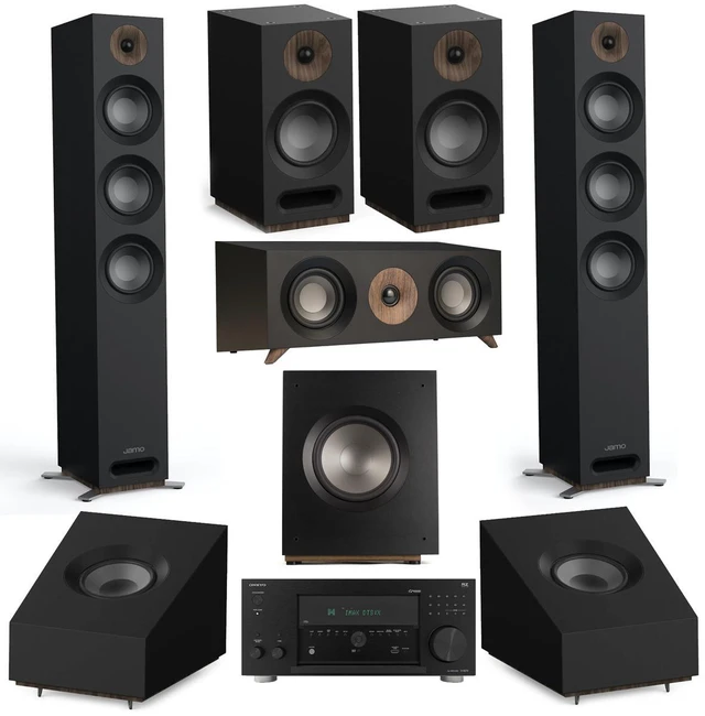 Main image of Jamo S 809 7.1 Home Theater System, Black with TX-RZ70 11.2-Ch AV Receiver