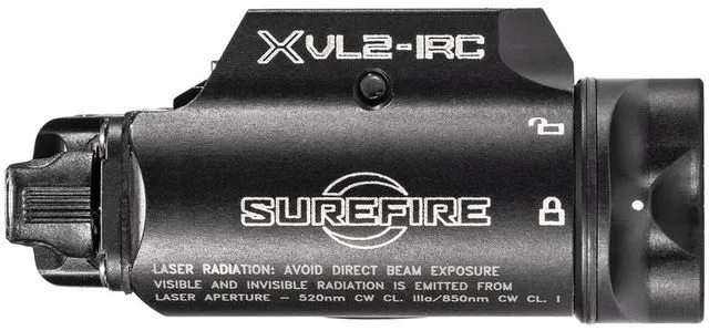 Alt view image 7 of 7 - SureFire XVL2-IRC Dual LED/Class 1 Laser WeaponLight - Glock Railed 43X 48