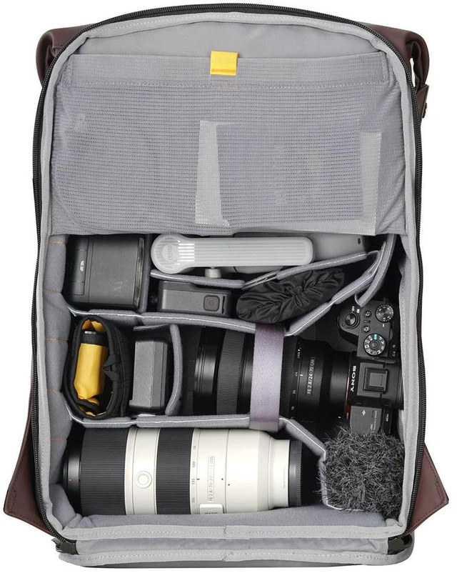 Alt view image 7 of 7 - Vanguard VEO Lite B30L Camera and Everyday Backpack - Chocolate