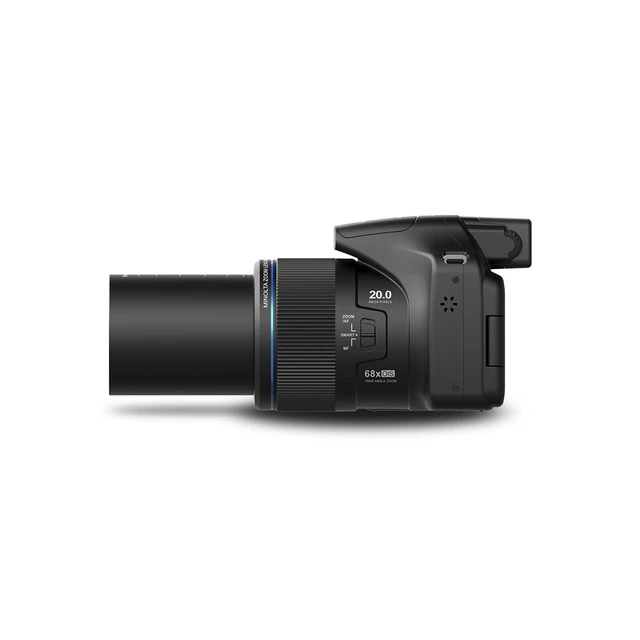 Alt view image 4 of 7 - Minolta MN68Z 20MP 4K Ultra HD Bridge Camera with 68x Optical Zoom - Black