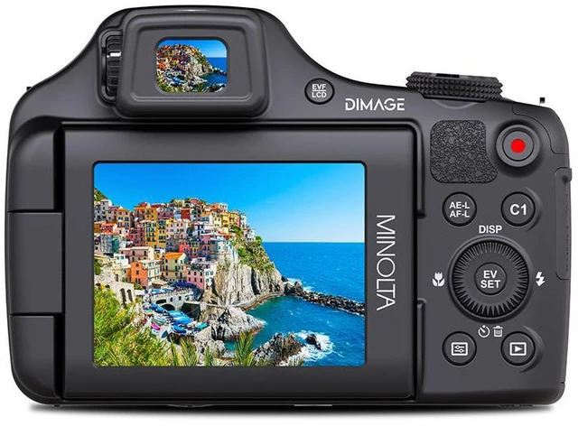 Alt view image 6 of 7 - Minolta MN68Z 20MP 4K Ultra HD Bridge Camera with 68x Optical Zoom - Black