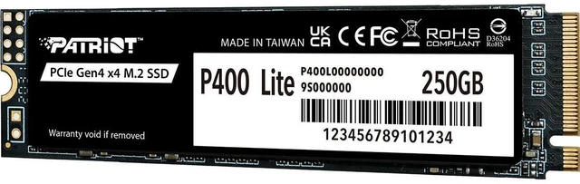 Alt view image 3 of 4 - Patriot P400 Lite NVMe PCIe Gen 4.0 x4 M.2 2280 Internal SSD - 250GB