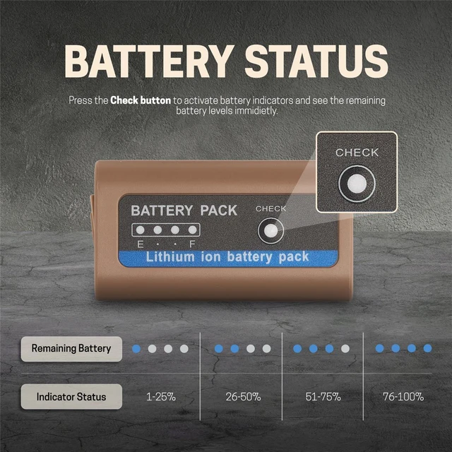 Alt view image 3 of 7 - Green Extreme NP-F970 76.3Wh 7.4V 10500mAh Li-Ion Battery with USB-C Port