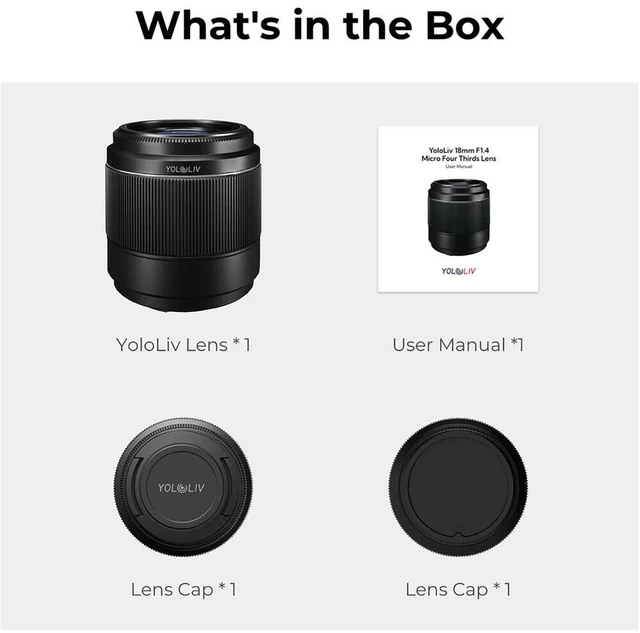 Alt view image 5 of 6 - YoloLiv 18mm f/1.4 Lens for Micro Four Thirds