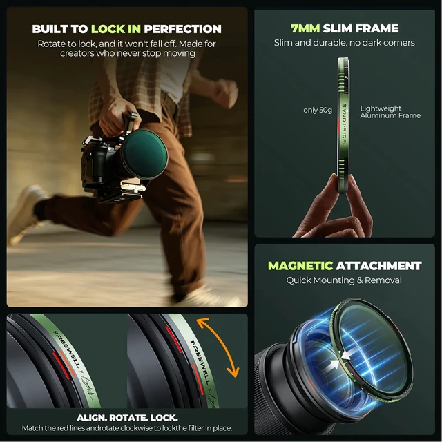Alt view image 5 of 7 - Freewell x Brandon Li 82mm Variable ND/CPL Basic Kit #FW-BL-VNDKIT