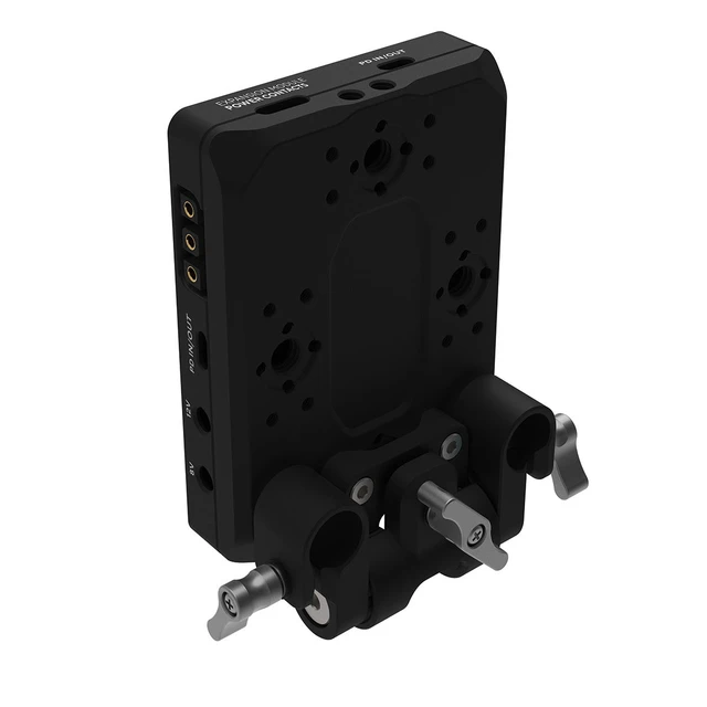 Alt view image 4 of 5 - Kondor Blue V-Mount Pro Battery Plate with Swiveling Rod Block, Raven Black