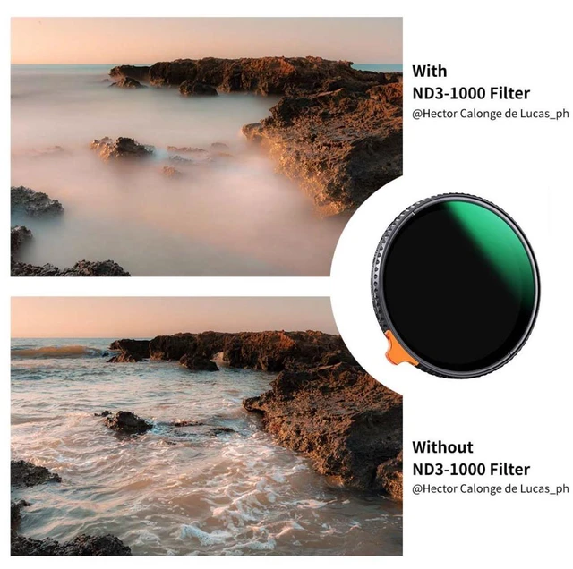 Alt view image 7 of 7 - K&F Concept 67mm Nano-Xcel Series ND3-1000 1.5-10 Stop Multi-Coated VND Filter
