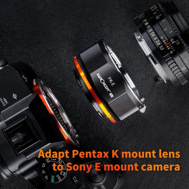 Alt view image 3 of 7 - K&F Concept KF Concept M17105 Pentax K Lenses to Sony E NEX/Alpha Lens Adapter Ring