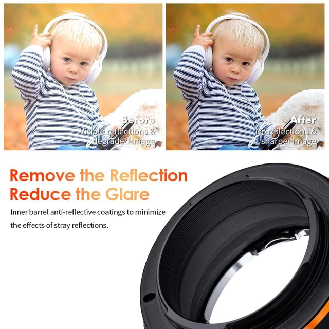 Alt view image 5 of 7 - K&F Concept KF Concept M17105 Pentax K Lenses to Sony E NEX/Alpha Lens Adapter Ring