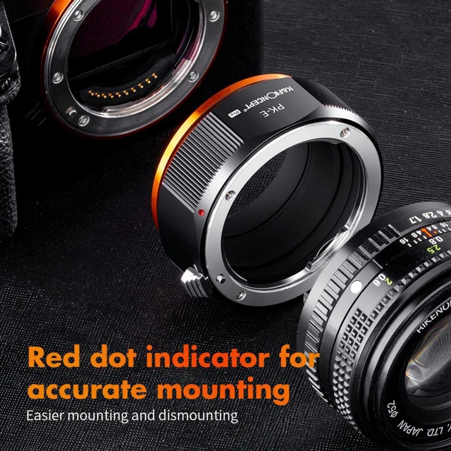 Alt view image 6 of 7 - K&F Concept KF Concept M17105 Pentax K Lenses to Sony E NEX/Alpha Lens Adapter Ring