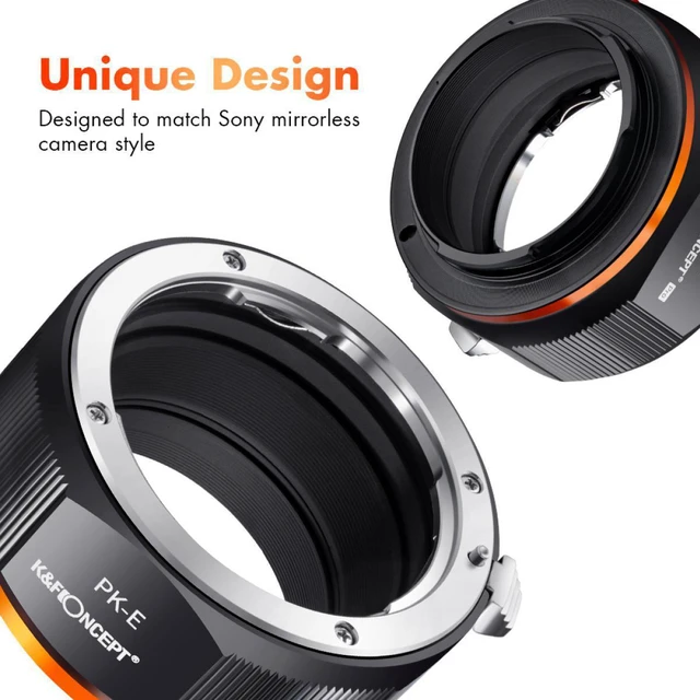 Alt view image 7 of 7 - K&F Concept KF Concept M17105 Pentax K Lenses to Sony E NEX/Alpha Lens Adapter Ring