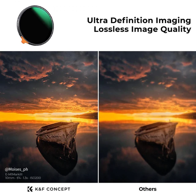 Alt view image 3 of 7 - K&F Concept 67mm Nano-Xcel Series ND3-1000 1.5-10 Stop Multi-Coated VND Filter