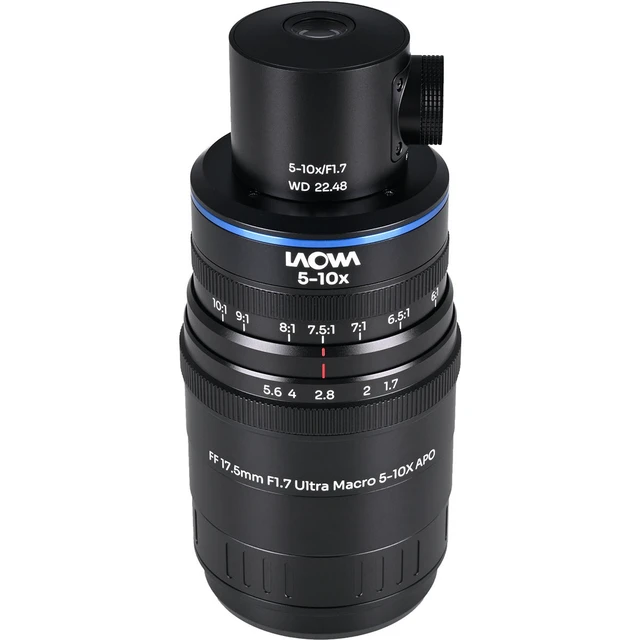 Alt view image 2 of 7 - Venus Laowa Aksen 17.5mm f/1.7 5-10X Ultra Macro Lens for Sony E,Coaxial