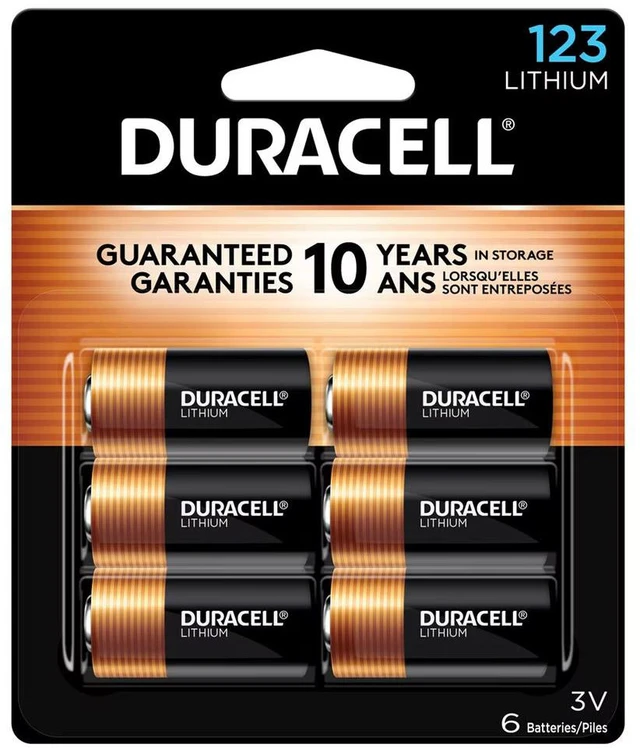 Alt view image 8 of 8 - Duracell Specialty High-Power Lithium Batteries 123 3 V 6/Pack DL123AB6PK