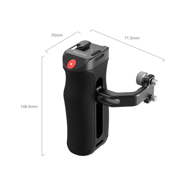 Alt view image 2 of 7 - SmallRig Side Handle with Recording Trigger and 1/4"-20 Screws