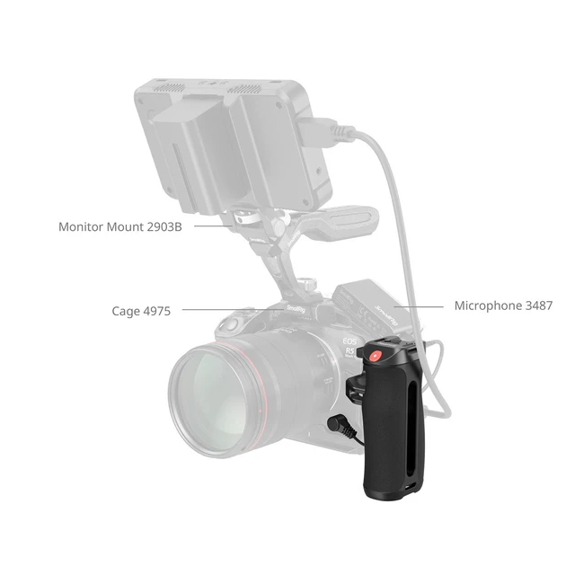 Alt view image 5 of 7 - SmallRig Side Handle with Recording Trigger and 1/4"-20 Screws