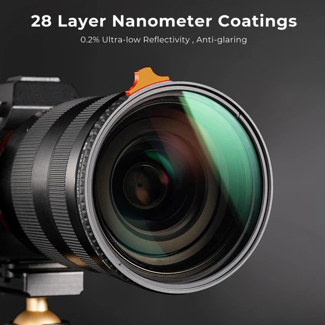 Alt view image 4 of 7 - K&F Concept 52mm Nano-Xcel Series ND3-1000 1.5-10 Stop Multi-Coated VND Filter