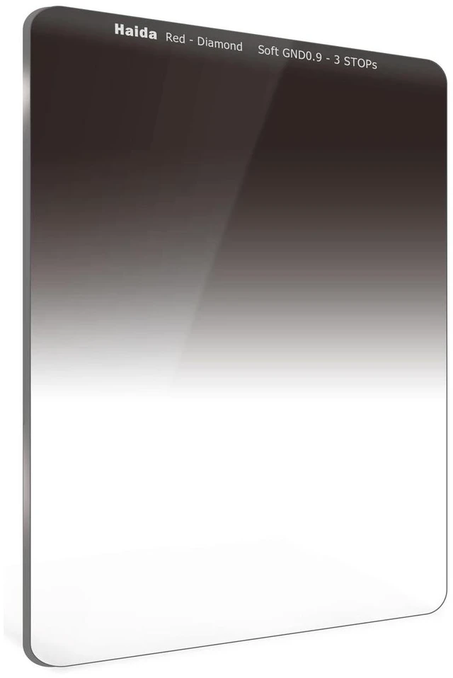 Main image of Haida Red Diamond 75x100mm 0.9 3-Stop Glass Soft Edge Graduated Neutral Density Filter