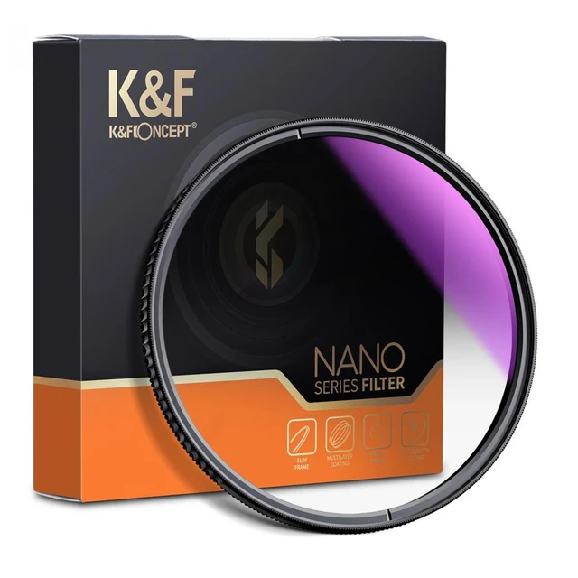 Alt view image 2 of 7 - K&F Concept KF Concept 67mm Nano-X Soft-Edge GND8 0.9 3-Stop Filter