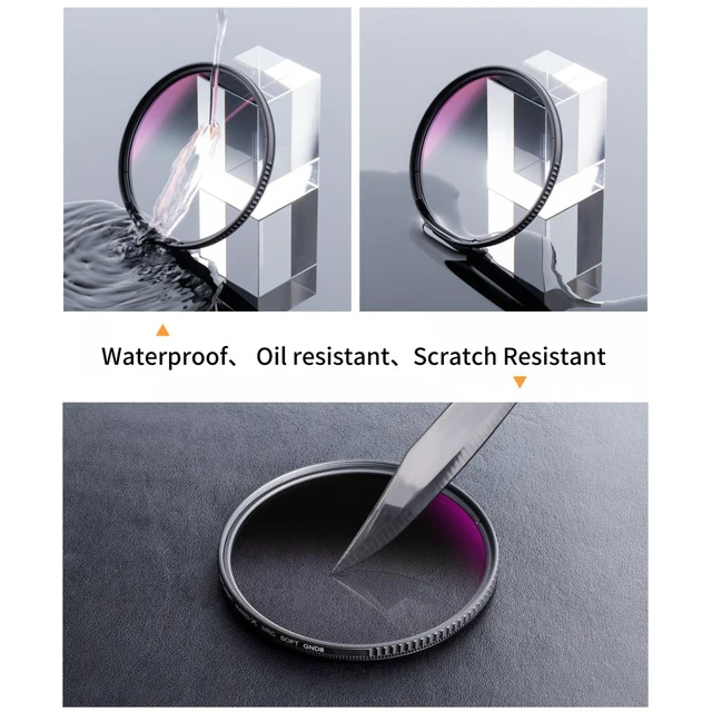 Alt view image 6 of 7 - K&F Concept KF Concept 67mm Nano-X Soft-Edge GND16 1.2 4-Stop Filter