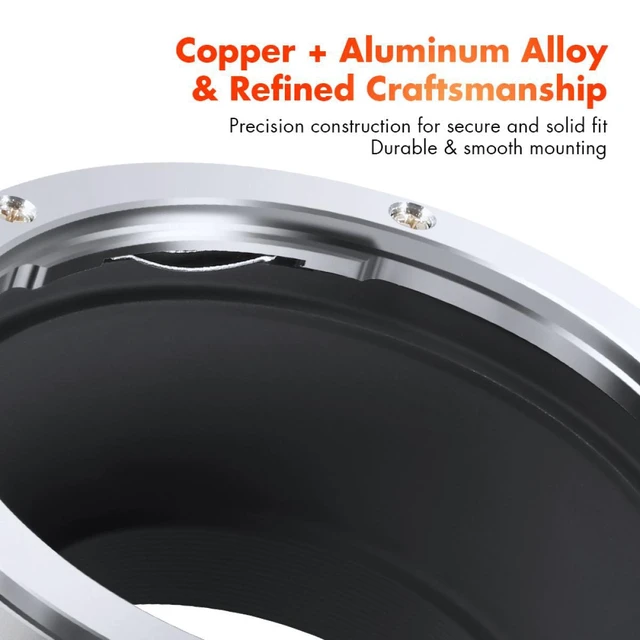 Alt view image 5 of 7 - K&F Concept KF M12125 High-precision Lens Adapter Ring, Matte Paint, orange secondary oxide, EOS-M4 / 3 PRO