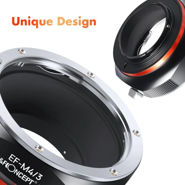 Alt view image 7 of 7 - K&F Concept KF M12125 High-precision Lens Adapter Ring, Matte Paint, orange secondary oxide, EOS-M4 / 3 PRO