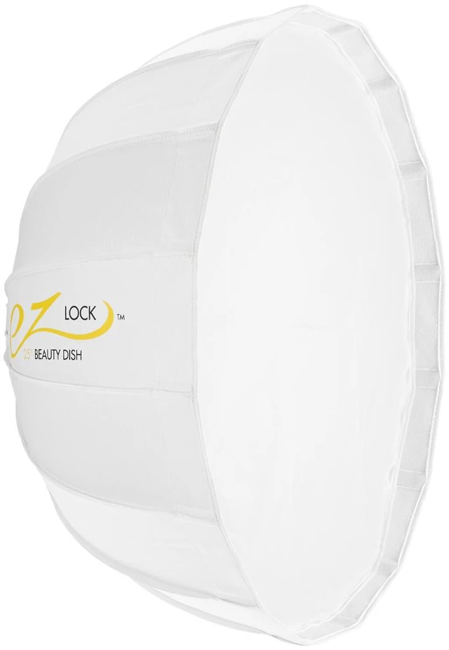 Main image of Glow Elegant Pro White EZ-Lock Collapsible Beauty Dish ( Silver Interior, 25")