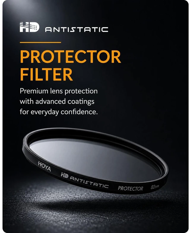 Alt view image 7 of 7 - Hoya HD Antistatic Multi-Coated Protector Filter - 72mm