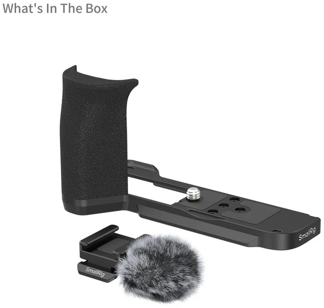 Alt view image 6 of 6 - SmallRig L-Shaped Mount Plate with Handle for Canon PowerShot V1 Camera, Black