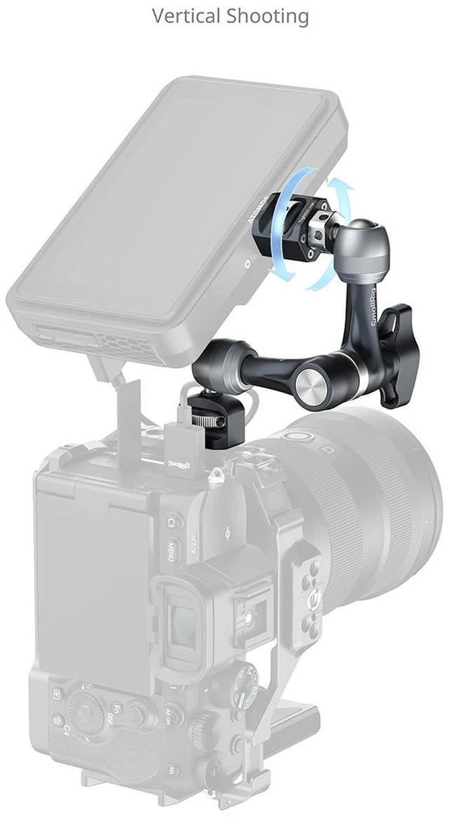Alt view image 3 of 6 - SmallRig Magic Arm Support with 1/4"-20 Locating Screws