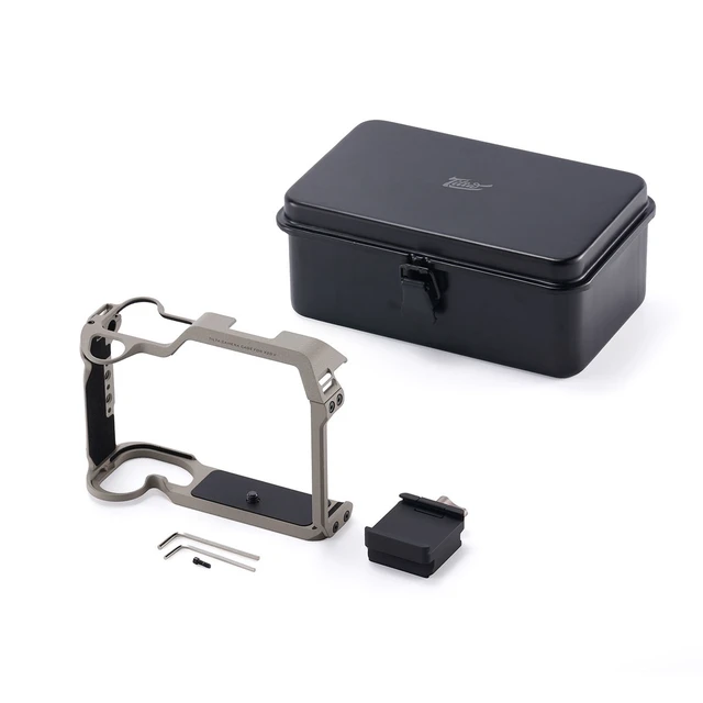 Alt view image 5 of 7 - Tilta Vintage Full Camera Cage Base Kit for Hasselblad X2D II 100C, Stone Gray