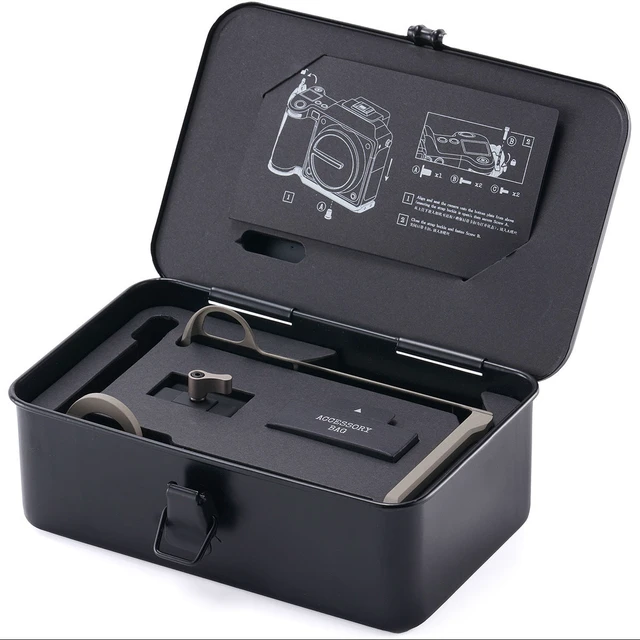 Alt view image 7 of 7 - Tilta Vintage Full Camera Cage Base Kit for Hasselblad X2D II 100C, Stone Gray