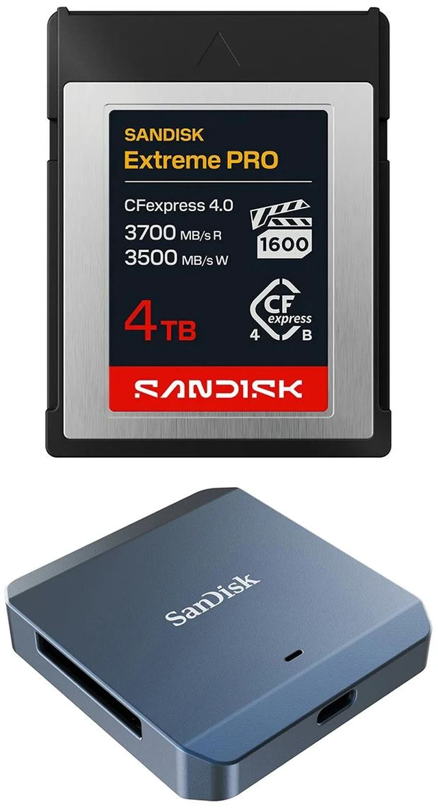 Main image of SanDisk Extreme PRO CFexpress 4.0 Type-B Memory Card - 4TB, With Recorder