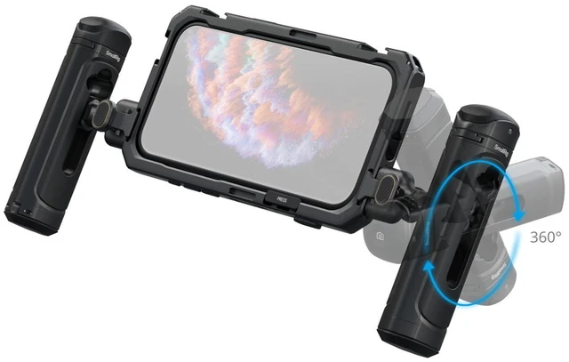 Alt view image 3 of 6 - SmallRig Dual Handheld Mobile Video Cage Kit for iPhone 17 Pro Max