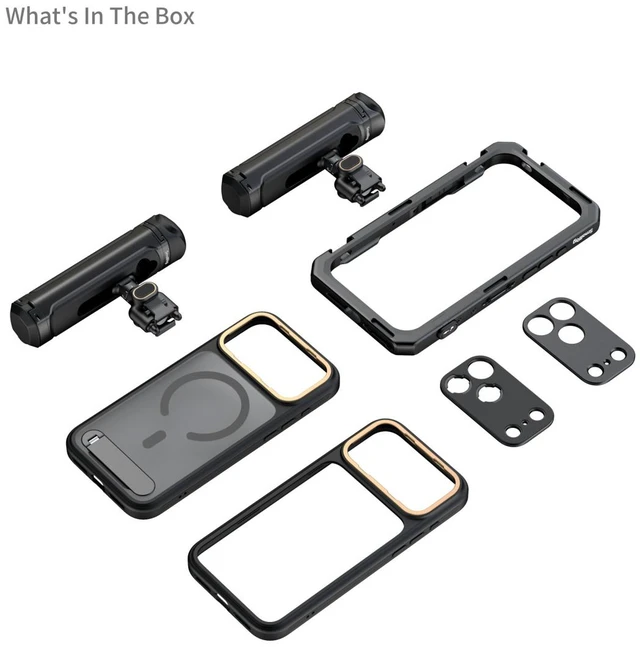 Alt view image 6 of 6 - SmallRig Dual Handheld Mobile Video Cage Kit for iPhone 17 Pro Max