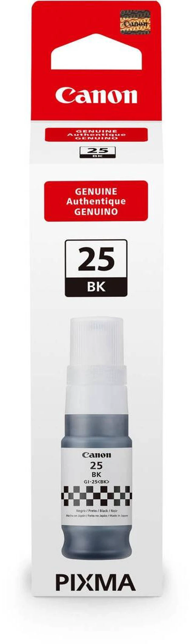Alt view image 11 of 11 - Canon GI-25 Genuine Black Ink Bottle, Compatible with Megatank GX2020, and GX1020 Printers