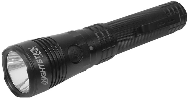 Main image of Nightstick USB-588-T Turbo USB-C Rechargeable Tactical Dual-Light LED Flashlight, Black