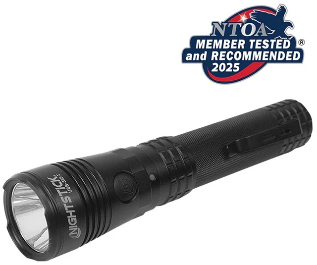 Alt view image 2 of 7 - Nightstick USB-588-T Turbo USB-C Rechargeable Tactical Dual-Light LED Flashlight, Black