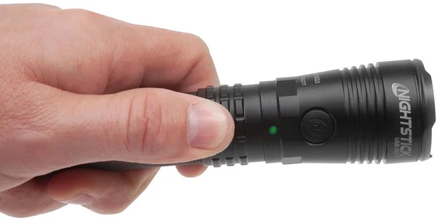 Alt view image 3 of 7 - Nightstick USB-588-T Turbo USB-C Rechargeable Tactical Dual-Light LED Flashlight, Black