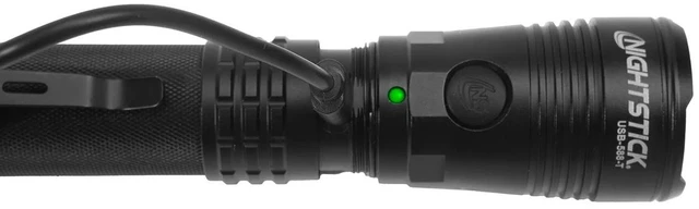 Alt view image 4 of 7 - Nightstick USB-588-T Turbo USB-C Rechargeable Tactical Dual-Light LED Flashlight, Black