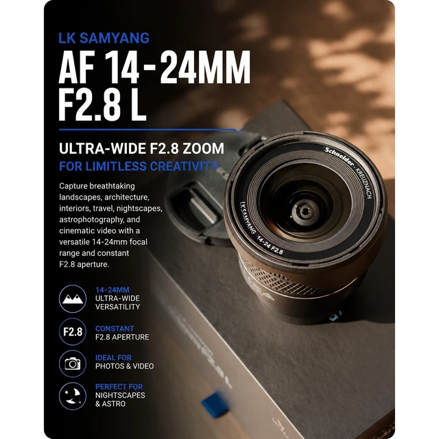 Alt view image 7 of 7 - Samyang Schneider-Kreuznach AF 14-24mm f/2.8 STM Lens for L Mount