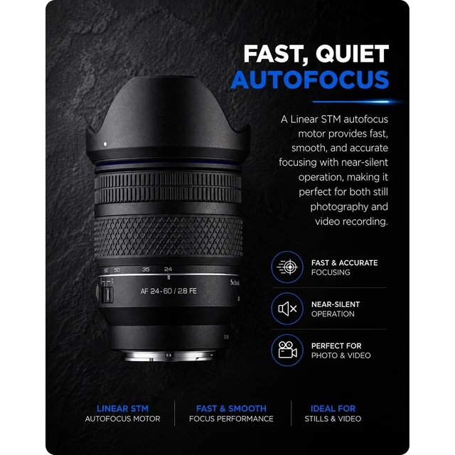 Alt view image 3 of 7 - Samyang Schneider-Kreuznach AF 24-60mm f/2.8 STM Lens for Sony E