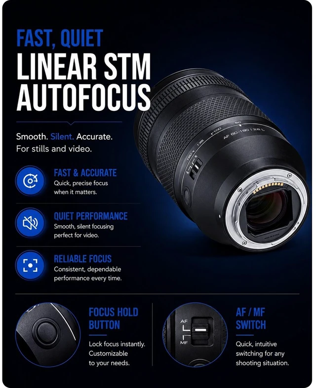 Alt view image 5 of 7 - Samyang Schneider-Kreuznach AF 60-180mm f/2.8 STM Lens for L Mount