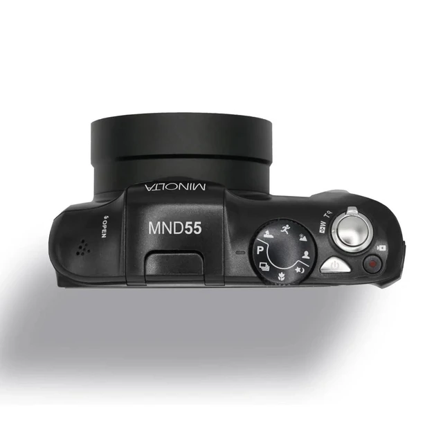 Alt view image 3 of 5 - Minolta MND55 64MP 4K Ultra HD Wi-Fi Digital Camera without Memory Card, Black