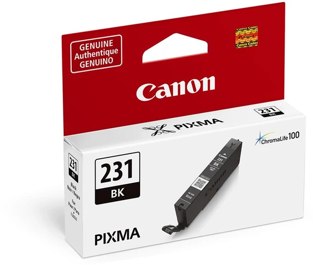 Alt view image 2 of 2 - Canon CLI-231 8.2ml Color Ink Tank for PIXMA TS8820 Printer - Black