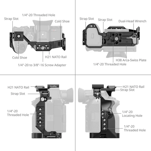 Alt view image 4 of 7 - SmallRig HawkLock Quick Release Cage for Sony Alpha 7R VI Camera