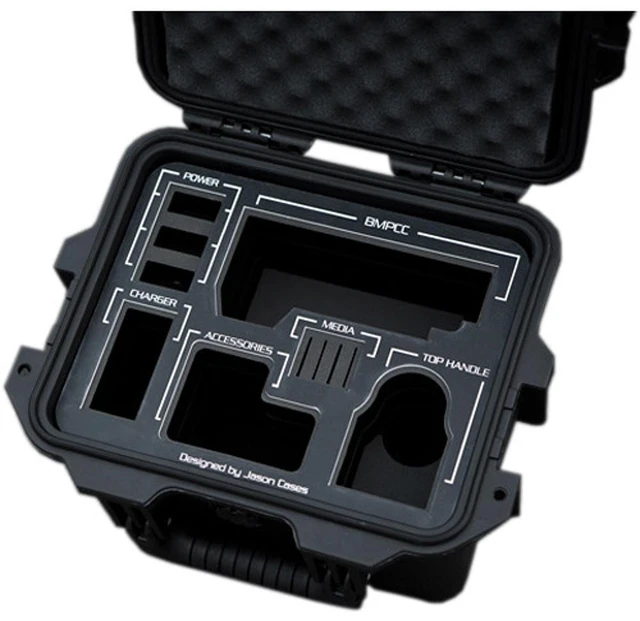 Main image of Jason Cases Hard Case with Laser-Cut Foam for Blackmagic Design Pocket Cinema Camera Kit, Black Overlay