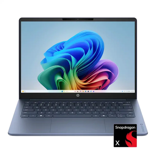 Alt view image 7 of 7 - HP OmniBook 3 14" 2K Touchscreen Laptop - Snapdragon X - 16GB Memory, 512GB SSD (Starlit Blue)